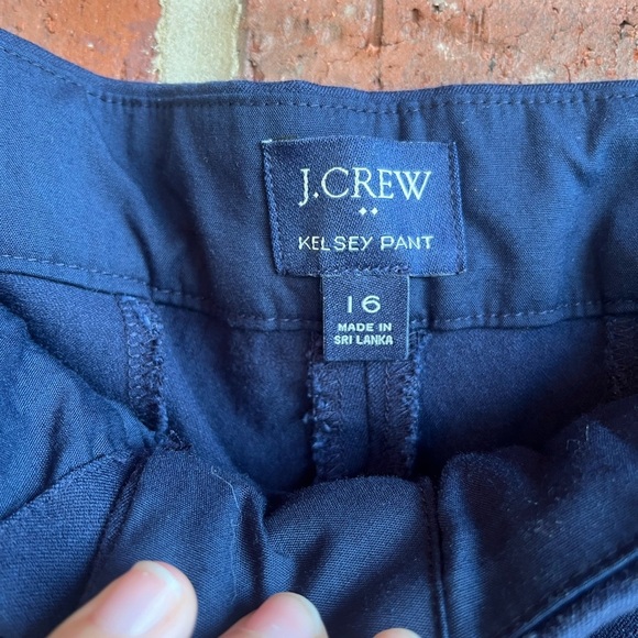 J. Crew Kelsey Navy Pants Size 16 - Picture 5 of 8